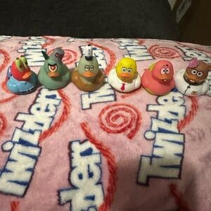 SpongeBob SquarePants Complete Rubber Duck Figure Set of 6